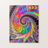 Puzzle Art en spirale de fractale de torsion (Vertical)