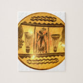 Puzzle Art Ethnique Africain d'or Imprimer (Vertical)