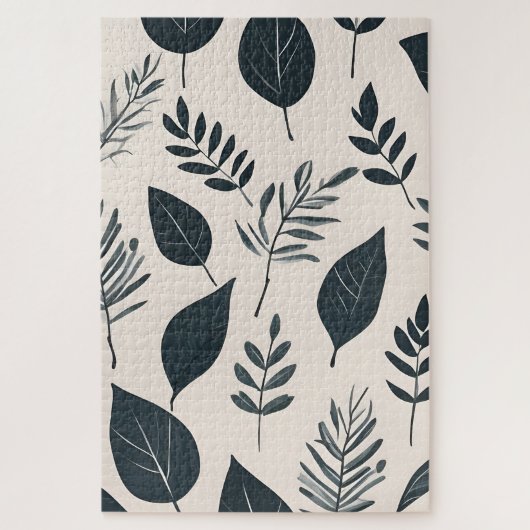 Puzzle Art feuille Boho (Vertical)