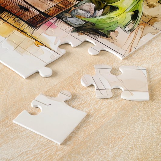 Puzzle Art Fleur d'Aster fraîchement sélectionné (Côté)