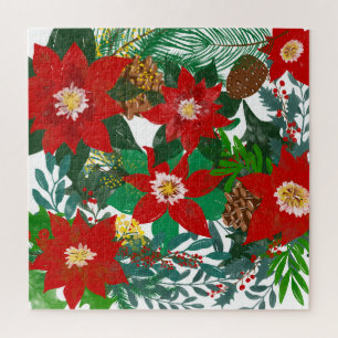 Puzzle Art floral de Noël
