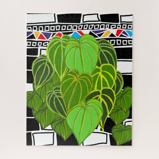 Puzzle Art floral tropical gras (Vertical)