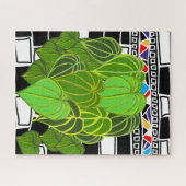 Puzzle Art floral tropical gras (Horizontal)