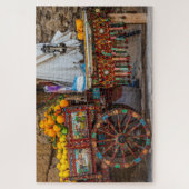Puzzle Art folklorique traditionnel Panier sicilien Voyag (Vertical)