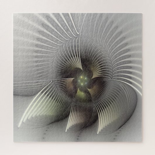 Puzzle Art fractal de forme 3D abstraite moderne (Vertical)