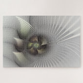 Puzzle Art fractal de forme 3D abstraite moderne (Horizontal)
