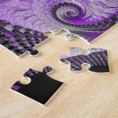 Puzzle Art fractal monochrome violet (Côté)