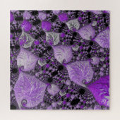 Puzzle Art fractal monochrome violet (Horizontal)
