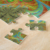 Puzzle Art fractal spirale psychédélique tripant (Côté)