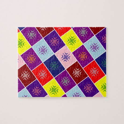 Puzzle Art géométrique multicolore (Horizontal)