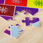 Puzzle Art géométrique multicolore (Côté)