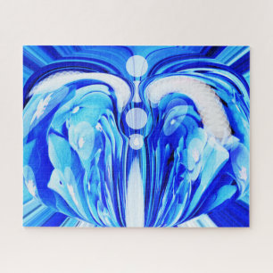 Puzzle Art imaginaire bleu
