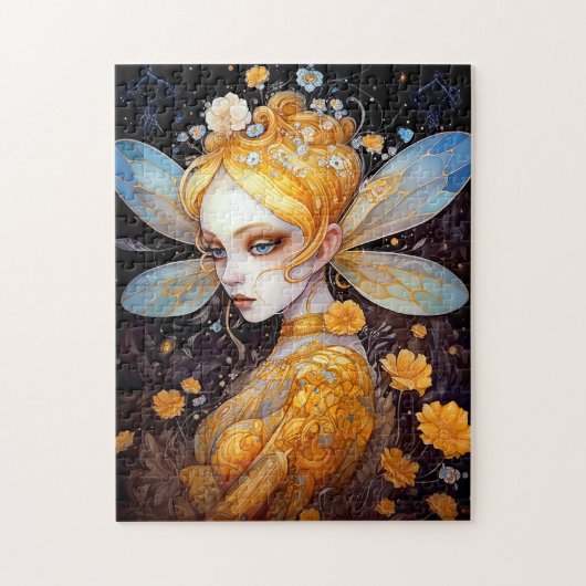 Puzzle Art Imaginaire Fée Jaune Cute (Vertical)