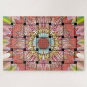 Puzzle Art inspiré par l'Afrique Imprimé- Design géométri (Horizontal)