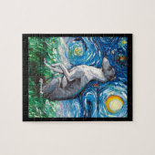 Puzzle Art italien Greyhound Starry Night Whippet Chien (Horizontal)