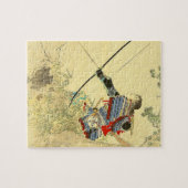 Puzzle Art japonais - un samouraï avec un arc et des (Horizontal)