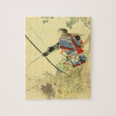 Puzzle Art japonais - un samouraï avec un arc et des (Vertical)