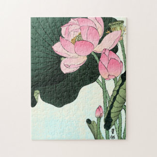 Puzzle Art japonais vintage | Lotus Flower