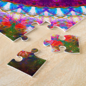 Puzzle Art kaléïdoscopique lumineux de mandala (Côté)