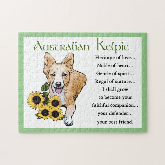 Puzzle Art Kelpie australien (Horizontal)