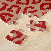 Puzzle Art léopard rouge (Côté)