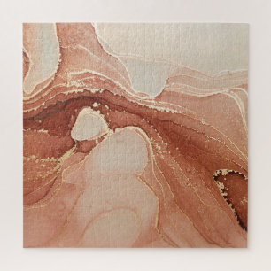 Puzzle Art Liquide Luxe : Fusion d'encre de marbre