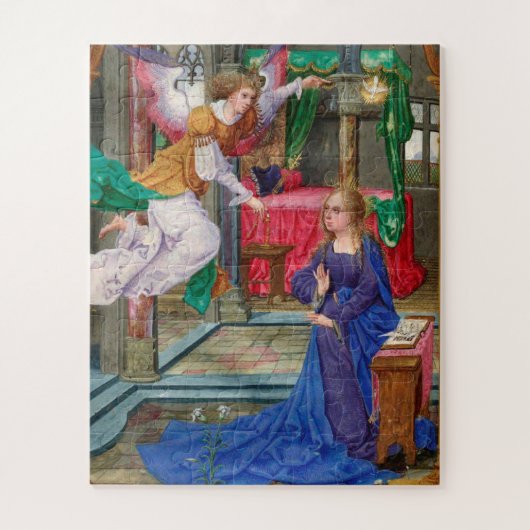 Puzzle Art médiéval illuminé "L'Annonciation" (Vertical)