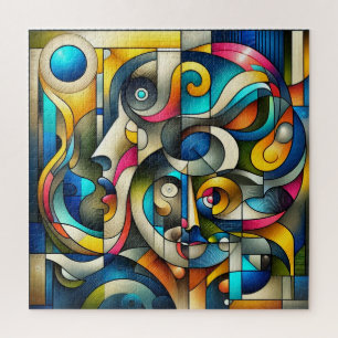 Puzzle Art métallique spatial négatif inspiré par le Braq