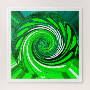 Puzzle Art mixte vert