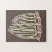 Puzzle Art moderne boho organique macramé doodles (Horizontal)