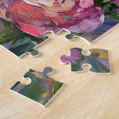 Puzzle Art moderne Vie morte Crâne et fleurs Abstraits (Côté)