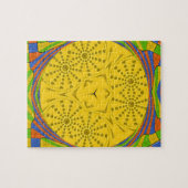 Puzzle Art Motif Égyptien Imprimer À damiers Conception C (Horizontal)