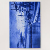 Puzzle Art nautique style hollandais Delft Blue Fishing B (Vertical)