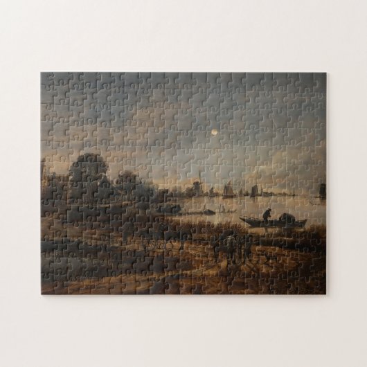Puzzle art Neer de paysage de rivière (Horizontal)