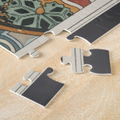 Puzzle Art nouveau Cyclamen floral Eugene Grasset elegant (Côté)