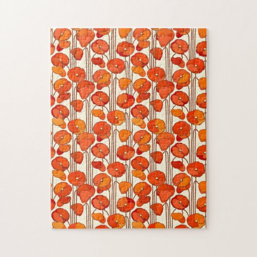 Puzzle Art Nouveau Poppies Jigsaw Puzzle (Vertical)