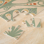 Puzzle Art Nouveau, Retro Fond d'écran design. (Côté)
