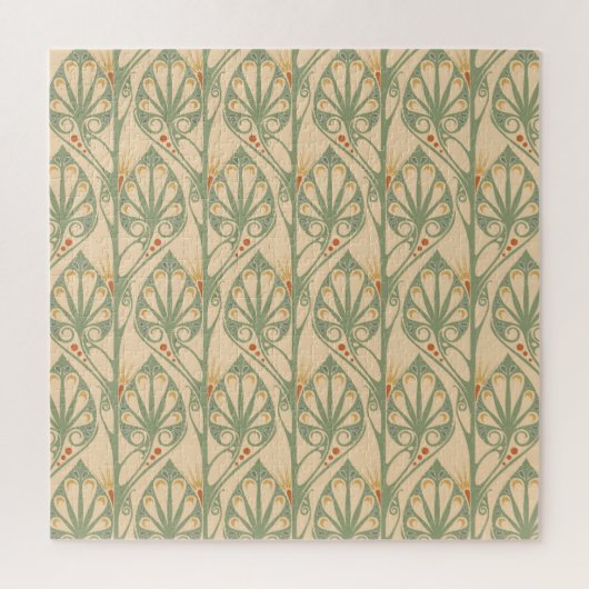Puzzle Art Nouveau, Retro Fond d'écran design. (Vertical)