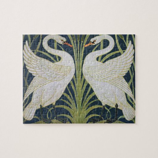Puzzle Art Nouveau Swan Deux Swans (Horizontal)