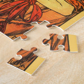 Puzzle Art Nouveau Vélo Mucha Art (Côté)