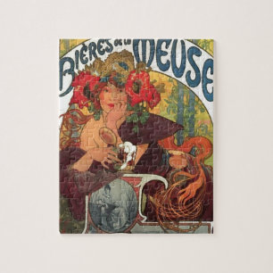 Puzzle Art Nouveau vintage Alphonse Mucha