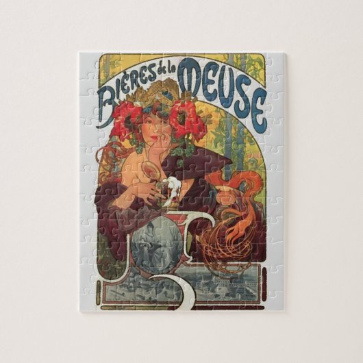 Puzzle Art Nouveau vintage Alphonse Mucha Art Peinture (Vertical)