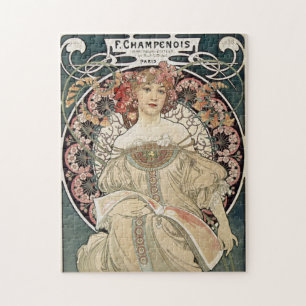 Puzzle Art Nouveau vintage Alphonse Mucha Art Peinture