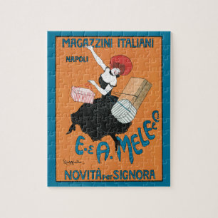 Puzzle Art Nouveau vintage, mode féminine italienne