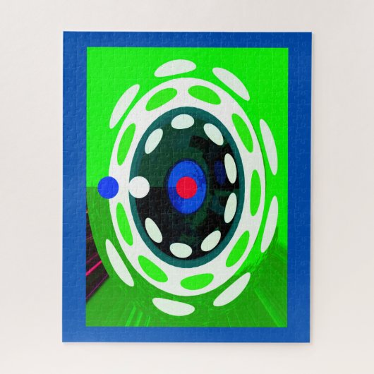 Puzzle Art numérique abstrait cible (Vertical)