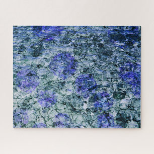 Puzzle Art numérique d'aquarelle bleue arrière - plan abs