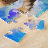 Puzzle Art numérique d'aquarelle de Schnauzer miniature (Côté)