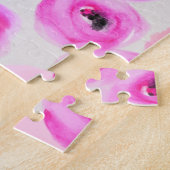 Puzzle Art numérique d'aquarelle rose Fleurs (Côté)
