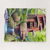 Puzzle Art numérique de la maison d'arbre architectural (Horizontal)