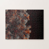 Puzzle Art numérique de pin avec taches de couleur orange (Horizontal)
